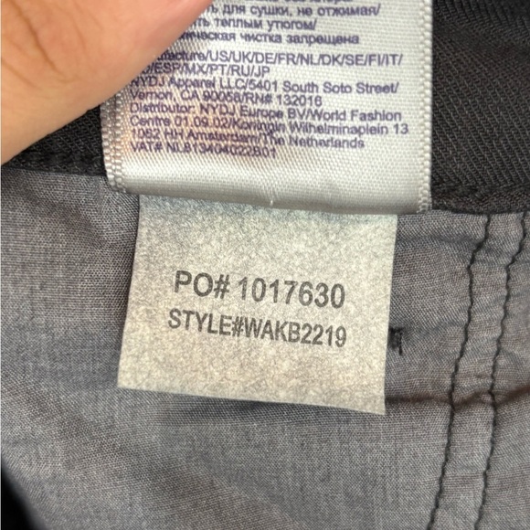 NYDJ Black Linen Lift Technology Flowy Classic Trouser Stretch Pants 28W 49 - Picture 9 of 14